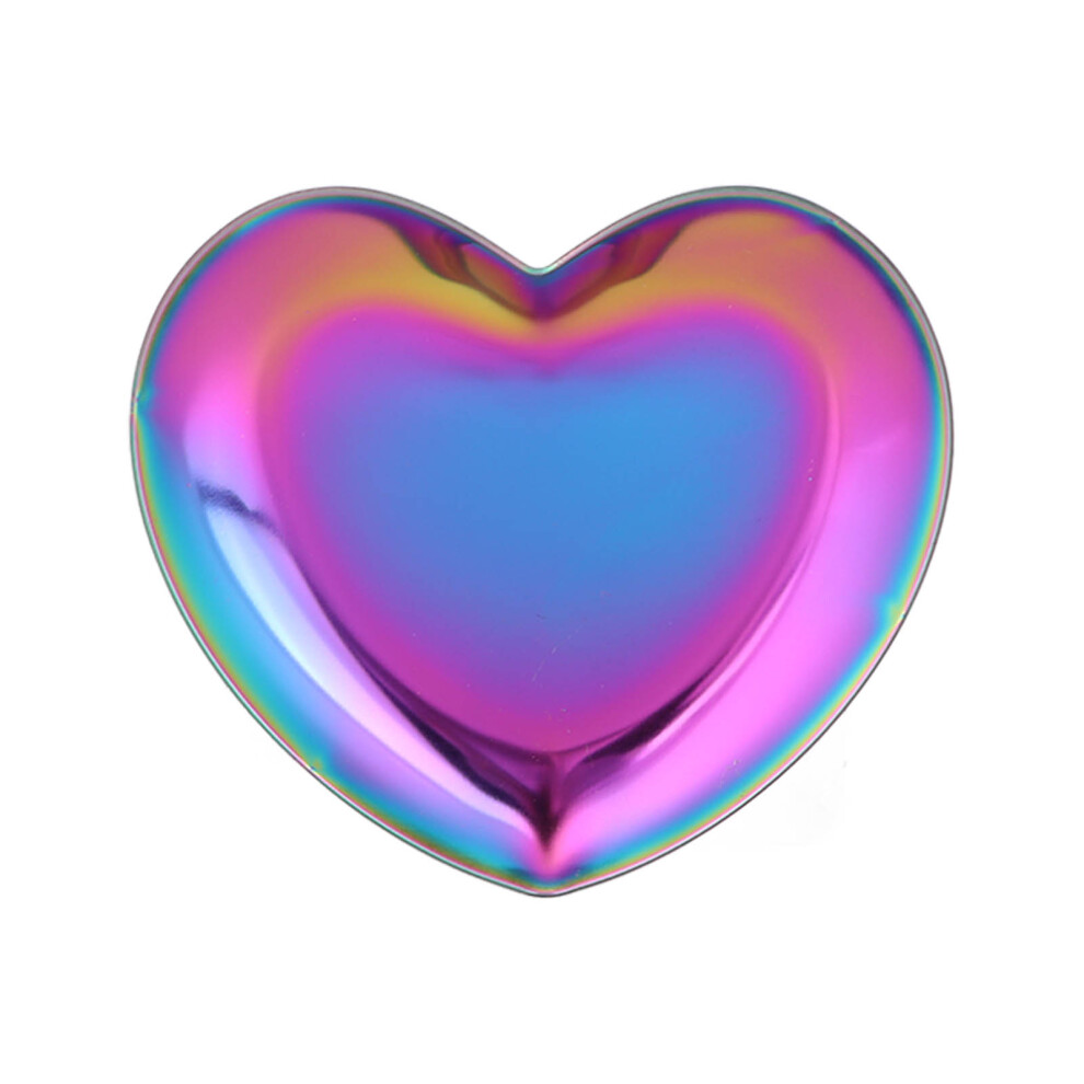 (Multicolor) Stainless Steel Nail Art Display Board Heart Shape Palette