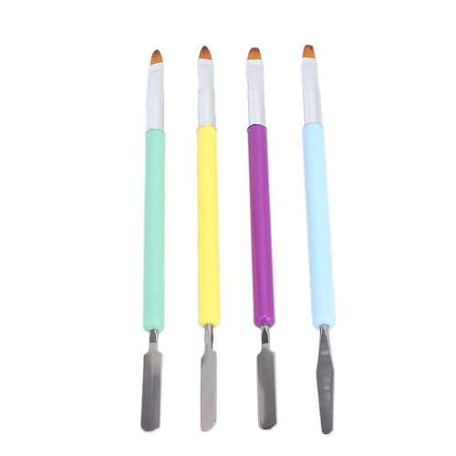 4x Dubbele Nagelkunst Penselen Gel 1