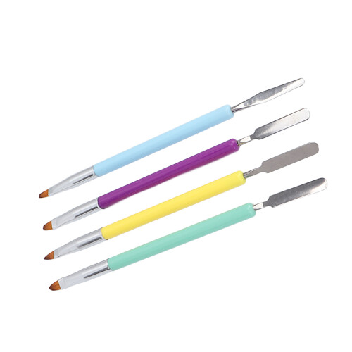 4x Dubbele Nagelkunst Penselen Gel 2
