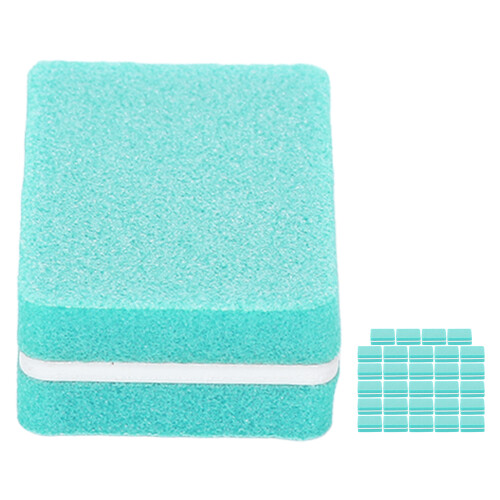 (Green) 30pcs Green Nail Buffer Block Sanding Tool 2