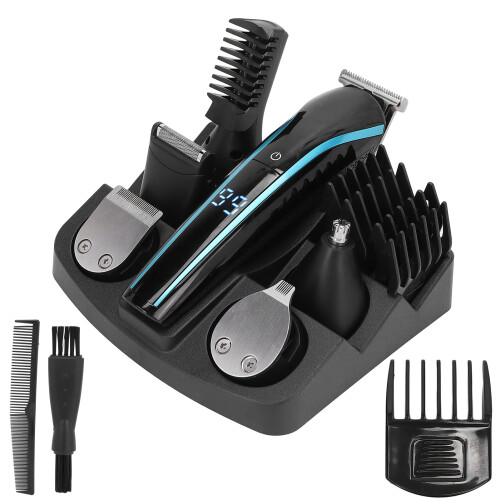 6-in-1 Electric Beard & Nose Trimmer Kit Washable 2