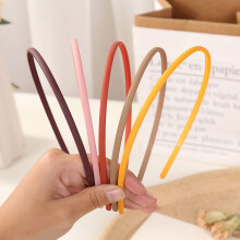 (Yellow) Matte hoofdband vrouwen 0.5cm grijsblauw