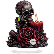 (1) Flat Acrylic Desktop Ornaments Halloween Ghost Ornament, 2D Flat Ornament