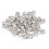 50 Stk Zinn Bartperlen DIY Flechten Schmuck 1