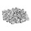 (Silver) 50 Stk. Retro Fasshaarperlen Zinn Bartgold 1