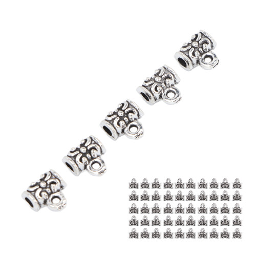 50 Stk. Legierung Bartperlen Dreadlock Schmuck 2