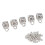 50 Stk Zinn Bartperlen DIY Flechten Schmuck 5