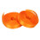 (Orange) 10mm Purple Waterproof Decorative Ribbon DIY Polyester 5yd 2pcs 4
