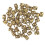 (Gold) 50pz Perline Capelli a Barile in Lega Oro per Barba 2