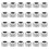 (Silver) 30x Mode-Bartperlen DIY-Aluminiumgeflecht Silber 1