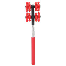(Red) Teleskopischer Massage-Roller drehbar 360 rot