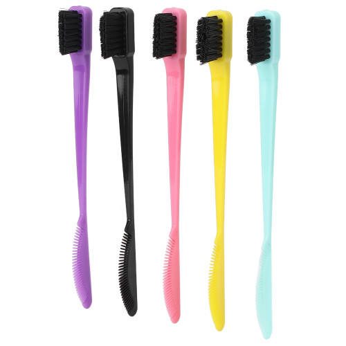 5pcs Dual Edge Brush Comb 2-in-1 Hairline Tool 1