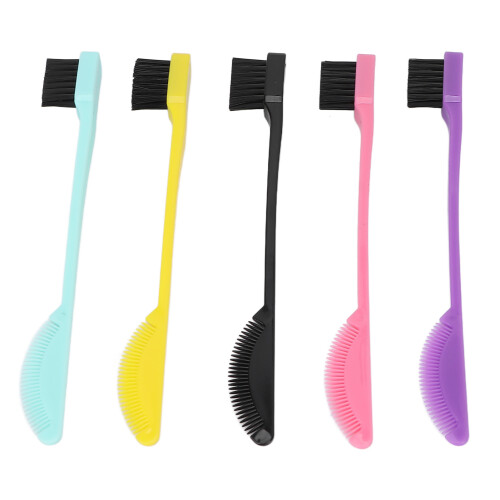 5pcs Dual Edge Brush Comb 2-in-1 Hairline Tool 2