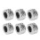 (Silver) 30x Mode-Bartperlen DIY-Aluminiumgeflecht Silber 5
