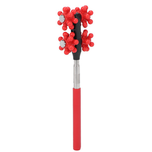 (Red) Teleskopischer Massage-Roller drehbar 360 rot 2