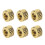 (Gold) 30x Mode-Bartperlen DIY-Aluminiumgeflecht Silber 4