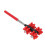 (Red) Teleskopischer Massage-Roller drehbar 360 rot 5