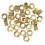 (Gold) 30x Mode-Bartperlen DIY-Aluminiumgeflecht Silber 3