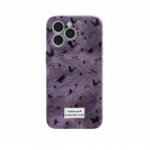 (iPhone14 PRO MAX) Purple Full Screen Butterfly Case for iPhone Case for iPhone 16/15/14/13/12