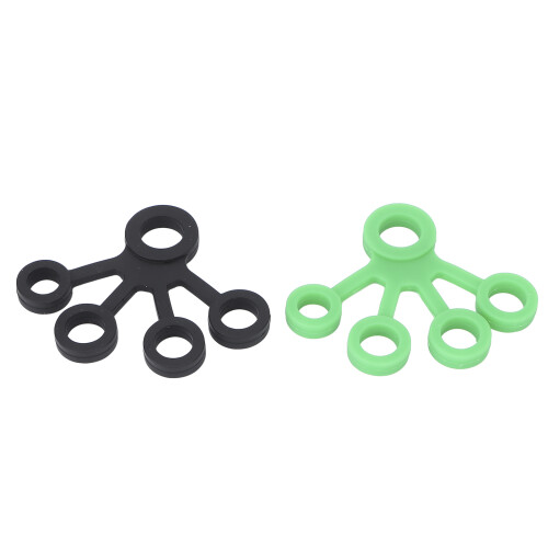 2x Silikon-Fingerstreckgerät 11LB Dunkelgrün/Schwarz 1