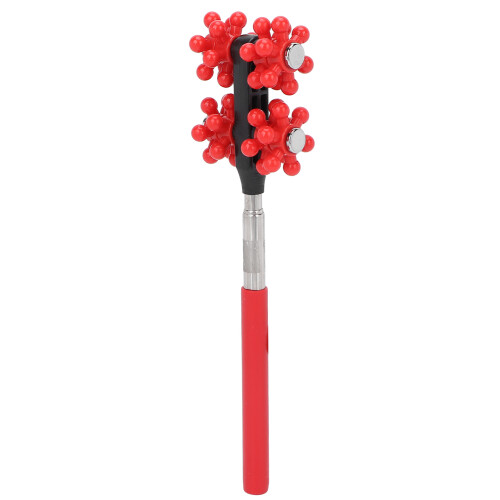 (Red) Teleskopischer Massage-Roller drehbar 360 rot 1