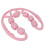 Rullo Massaggio Gambe 7 Rotelle Antidolore Rosa 4
