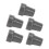 (Grey) 5PCS 22mm Single Angle Yellow Cane Tips 1
