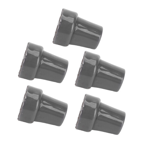 (Grey) 5PCS 22mm Single Angle Yellow Cane Tips