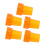 (Translucent Yellow) 5PCS 22mm Single Angle Yellow Cane Tips 1