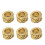 (Gold) 30x Mode-Bartperlen DIY-Aluminiumgeflecht Silber 5
