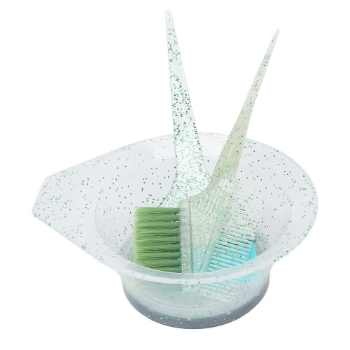 3pcs Hair Dye Kit Brush Bowl Double Side Mixing Tool 2