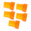 (Translucent Yellow) 5PCS 22mm Single Angle Yellow Cane Tips 2