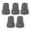 (Grey) 5PCS 22mm Single Angle Yellow Cane Tips 3