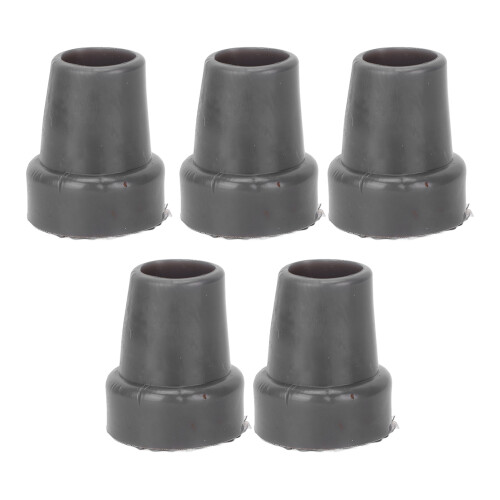 (Grey) 5PCS 22mm Single Angle Yellow Cane Tips 2