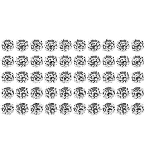 50x Multifunktions-Legierung Haarrohrperlen Armreif