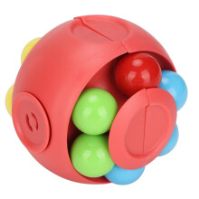 (Pink) Drehbarer Bohnen-Spielzeug ABS Stressball für Erwachsene Kinder Blau