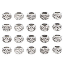 20x Bartperlen Retro Tube DIY Armband für Damen Herren