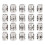 20x Alu-Haarflechtperlen Dreadlocks Ringe Silber 1