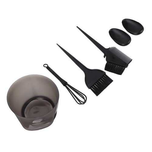 (Black) Haarkleur Set Draagbare Oorkap Verfkwast Mengkom 1