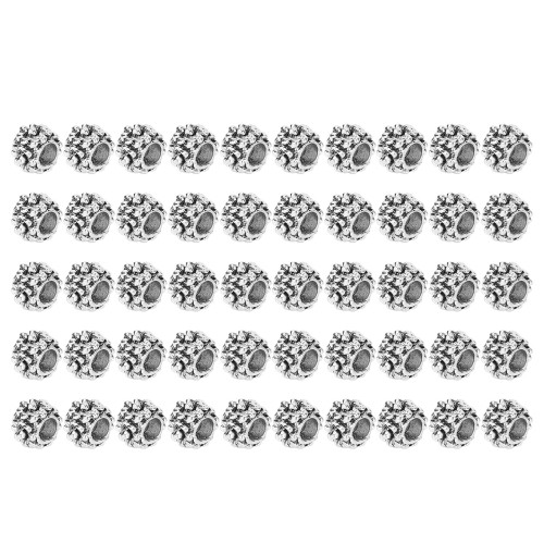 50x Multifunktions-Legierung Haarrohrperlen Armreif 1