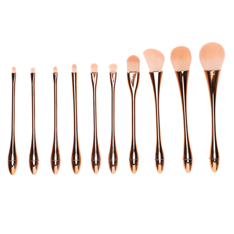 10pcs Professional Makeup Brush Set Rose Gold