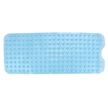 (40 X 100cm / 15.75 X 39.37in) Badewannen-Duschmatte PVC rutschfest transparent blau 38x70cm