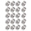 20x Alu-Haarflechtperlen Dreadlocks Ringe Silber 5