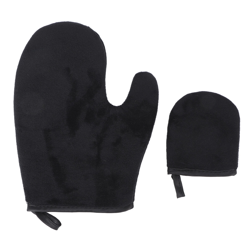 2pcs Self Tanning Mitt Set Washable Reusable Lotion Applicator