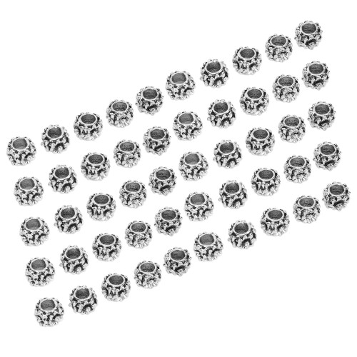50x Multifunktions-Legierung Haarrohrperlen Armreif 2