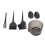 (Black) Haarkleur Set Draagbare Oorkap Verfkwast Mengkom 4