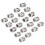 20x Alu-Haarflechtperlen Dreadlocks Ringe Silber 4