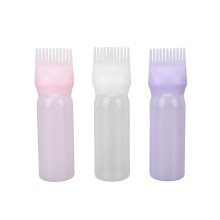 3pcs Hair Dye Applicator Bottle Portable Root Comb for Styling