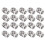 20x Alu-Haarflechtperlen Dreadlocks Ringe Silber 3