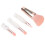 4-in-1-Make-up-Pinsel Transparenter Griff Gold 2